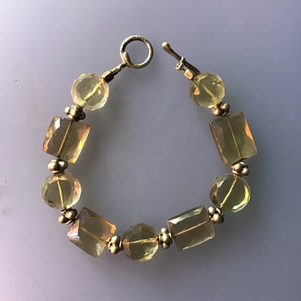 Smoky Quartz Beaded Bracelet